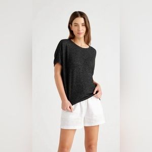NWOT Quince Brushed Short Sleeve Lounge Tee, XL